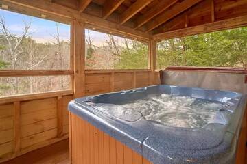 Come relax in a hot tub for the family.